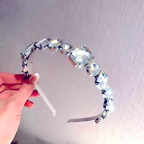 Crystal Bling Rhinestone Headband Glam Hairband - Picture 1 of 2